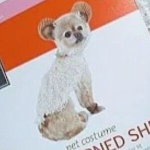 Pet Halloween Costume LONG HORNED SHEEP 4 Pc. Set Size XS Up to 10lbs. #S